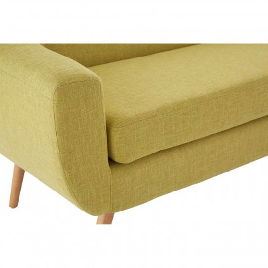 Odensa 2 Seater Fabric Sofa In Yellow_5