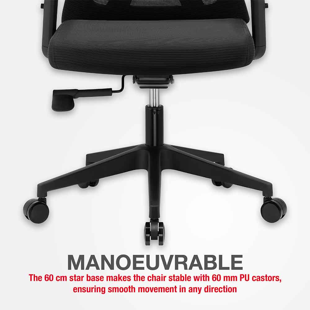 Odenton Fabric Home And Office Chair - Black