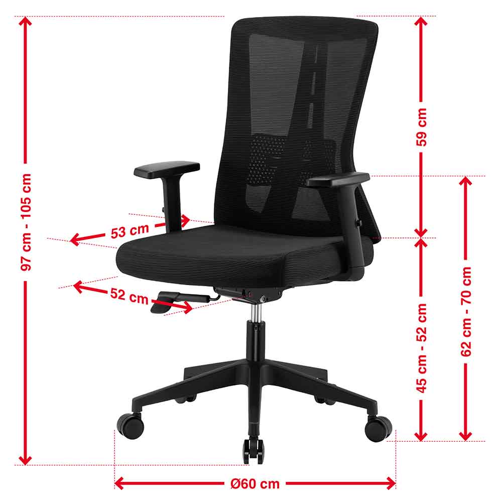 Odenton Fabric Home And Office Chair - Black
