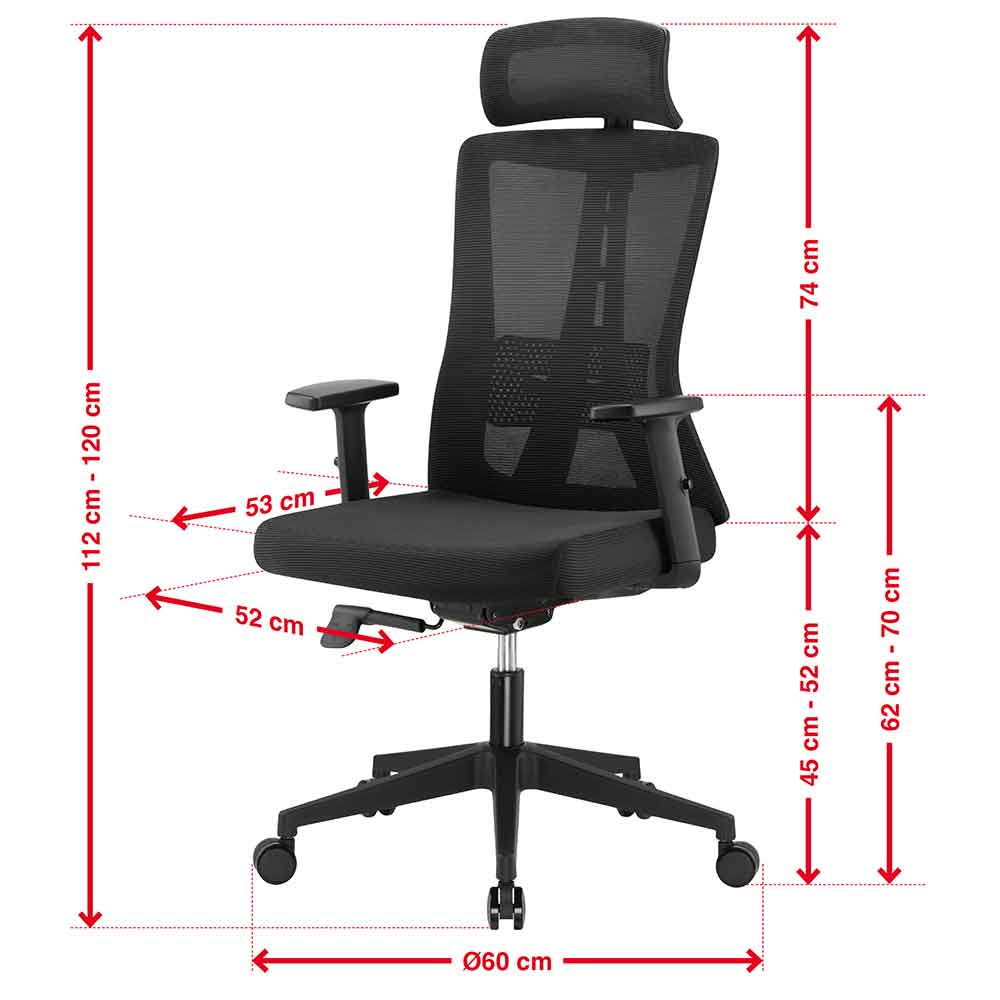 Odenton Fabric Plus Home And Office Chair - Black