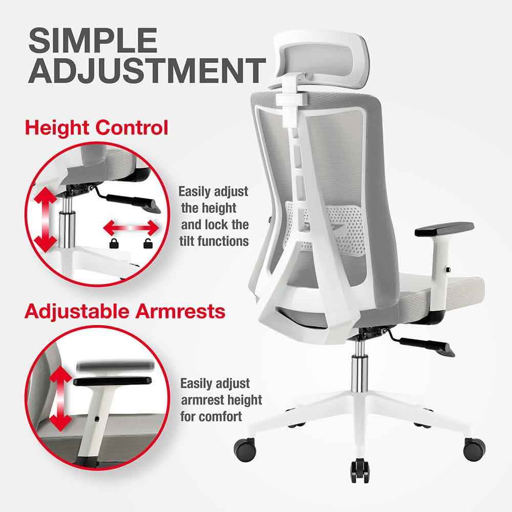 Odenton Fabric Plus Home And Office Chair - Grey
