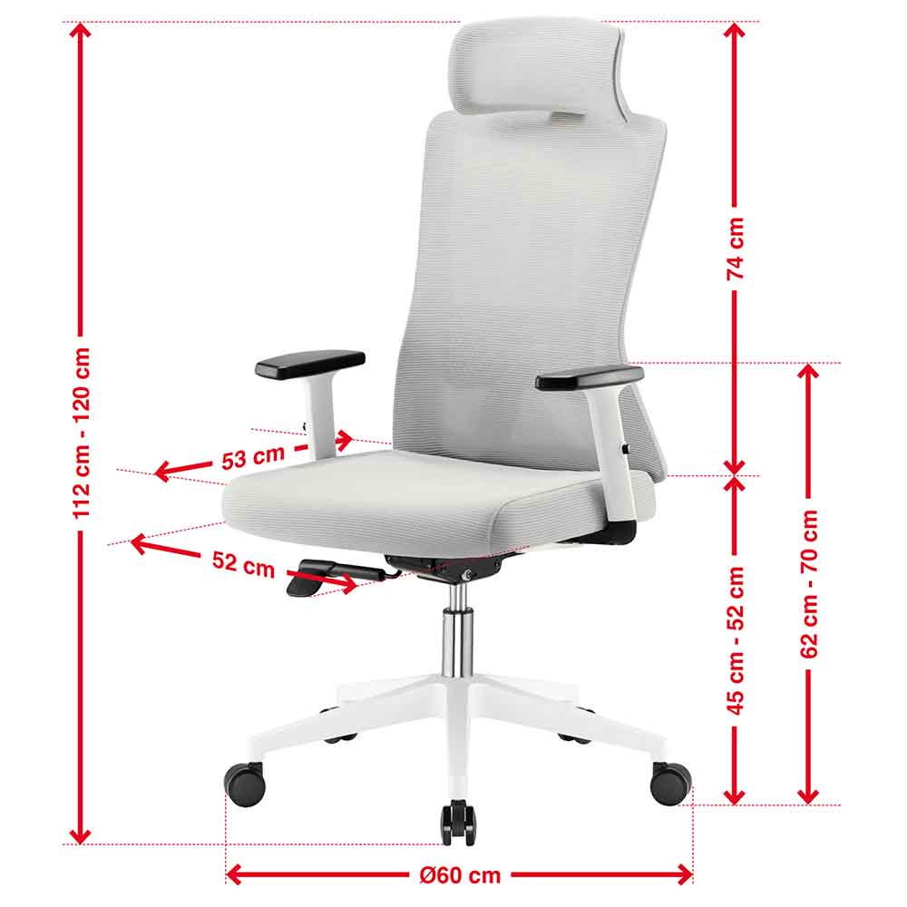 Odenton Fabric Plus Home And Office Chair - Grey