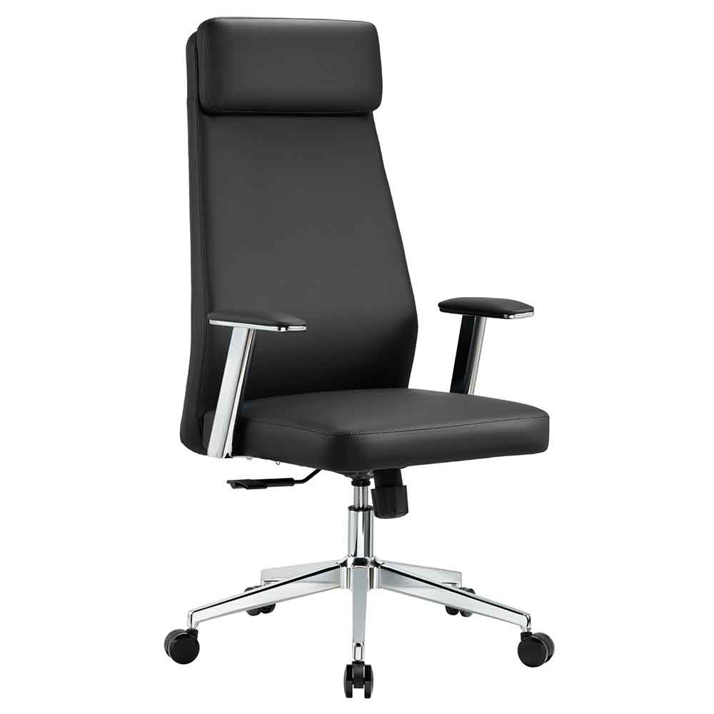 Odenton Faux Leather High-backed Executive Home And Office Chair - Black