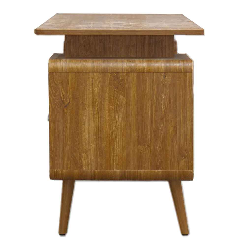 Odenton Wooden Laptop Desk With 2 Doors And 2 Drawers - Walnut
