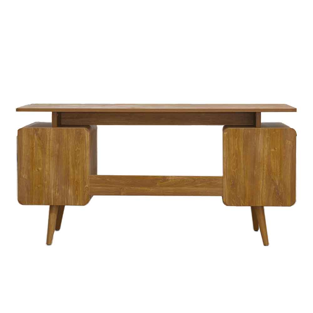Odenton Wooden Laptop Desk With 2 Doors And 2 Drawers - Walnut