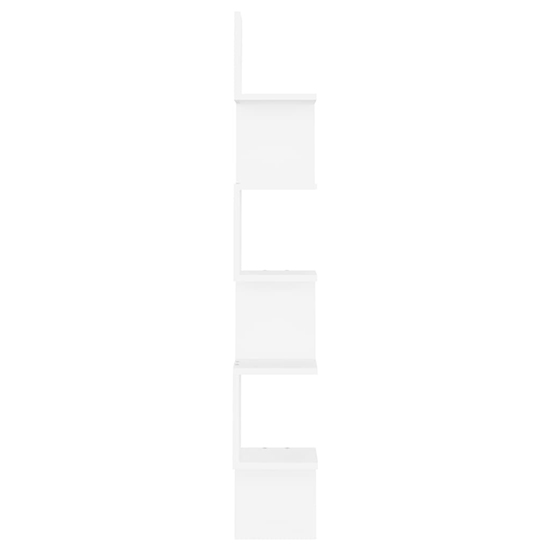 Odierne Corner Wooden Wall Shelf In White