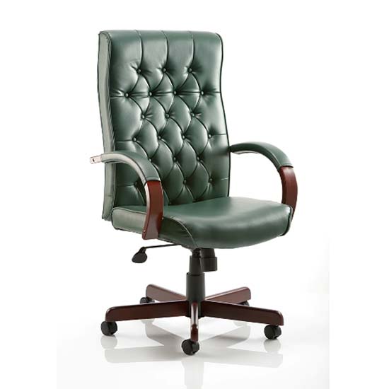 Photo of Chesterfield green colour office chair