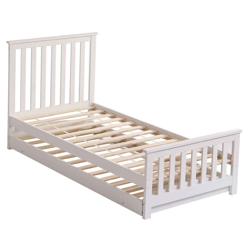 Ogden Wooden Single Bed In White