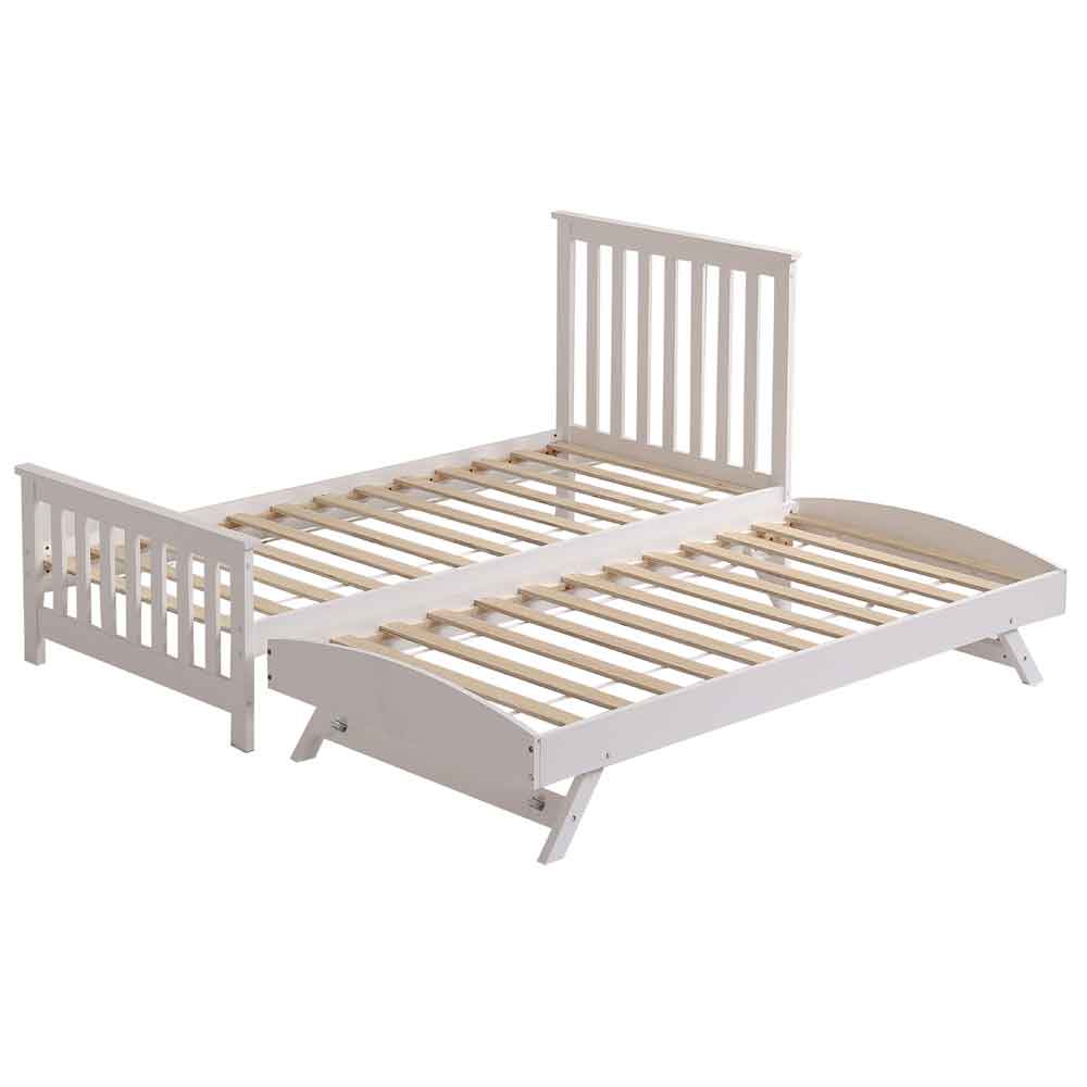 Ogden Wooden Single Bed In White