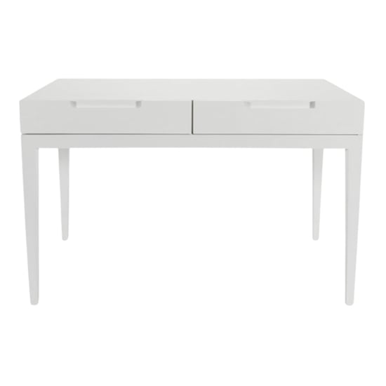 Product photograph of Ogen Wooden Dressing Table With 2 Drawers In White from Furniture in Fashion