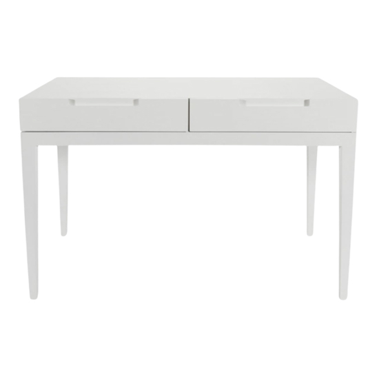 Read more about Ogen wooden dressing table with 2 drawers in white