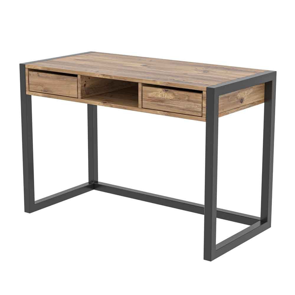 Ogene Wooden Laptop Desk in Atlantic Pine and Black