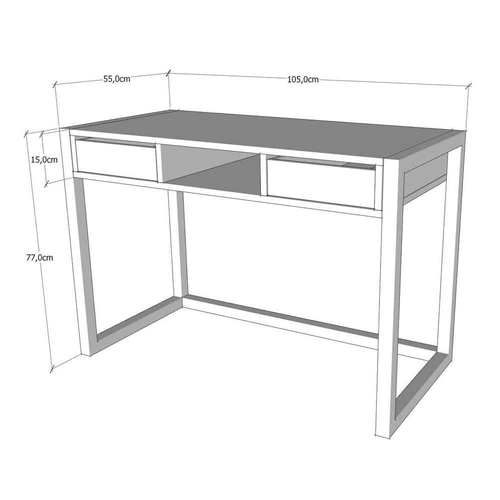 Ogene Wooden Laptop Desk in Atlantic Pine and Black