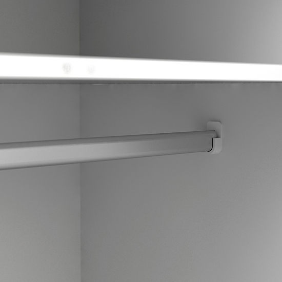 Oklo Wooden Wardrobe With 3 Doors 3 Drawers In White And Oak