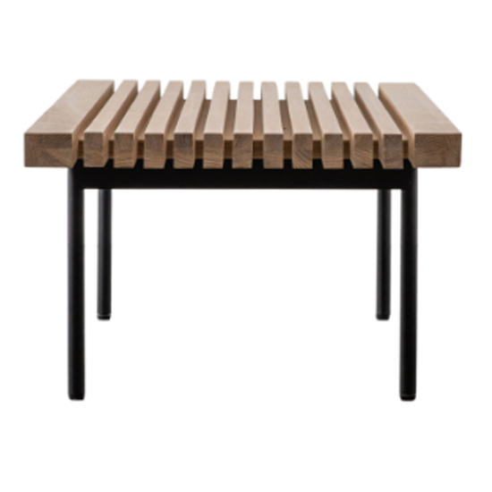Okonma Wooden Coffee Table With Metal Legs In Oak