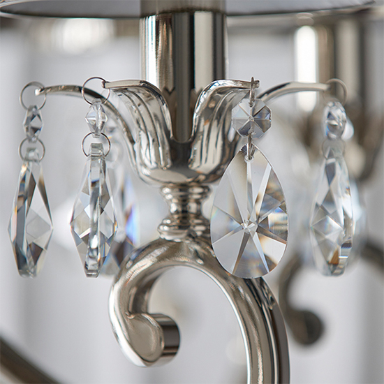 Oksana 21 Lights Pendant Light In Nickel With Chocolate Shades_3