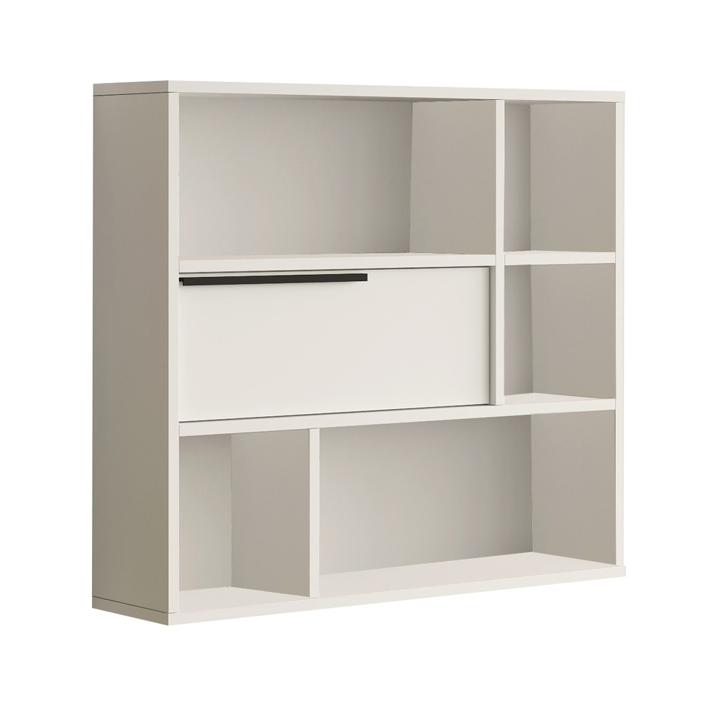 Olara Wooden Wall Hung Shelving Unit in White