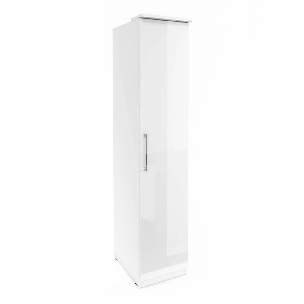 Olathe High Gloss Warodrobe With 1 Door In White