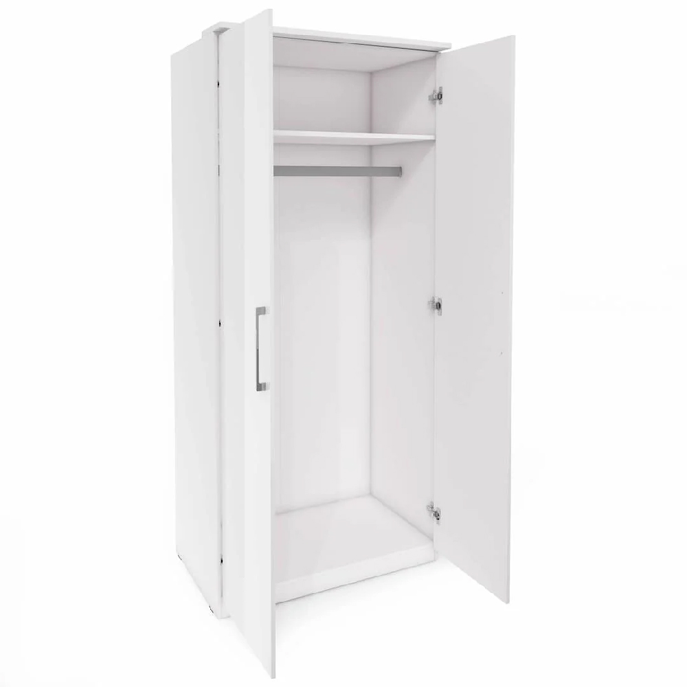 Olathe High Gloss Warodrobe With 2 Doors In White