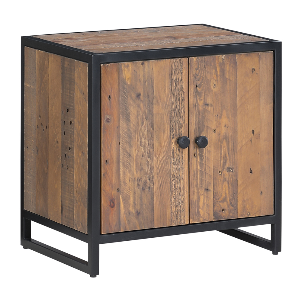 Olbia Wooden Storage Cabinet With 2 Doors In Oak