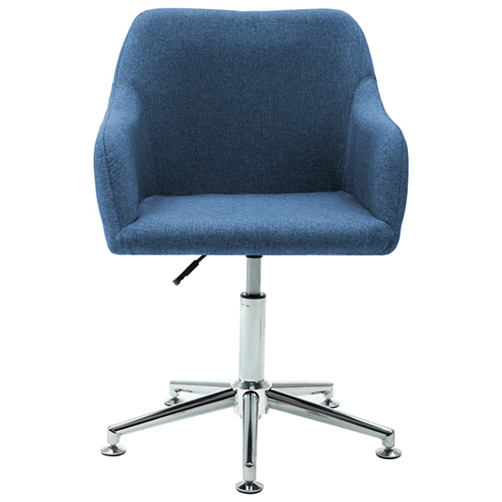 Olencia Fabric Swivel Home And Office Chair In Blue_2