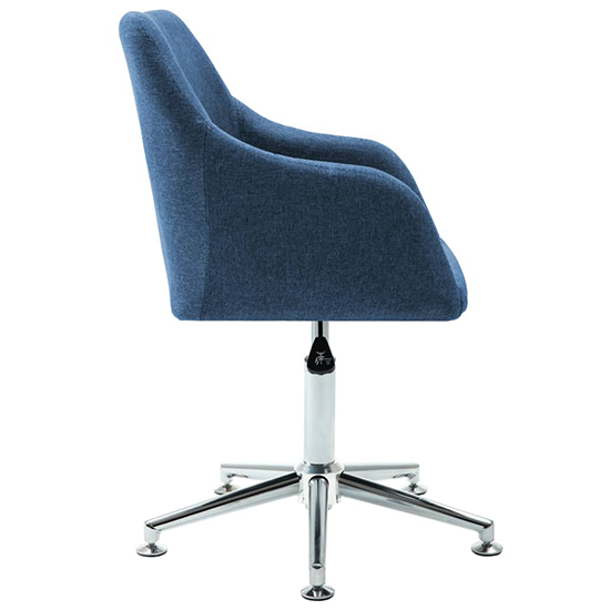 Olencia Fabric Swivel Home And Office Chair In Blue_3