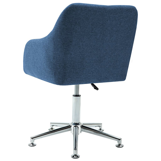 Olencia Fabric Swivel Home And Office Chair In Blue_4