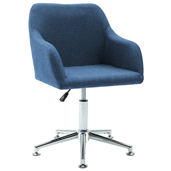Olencia Fabric Swivel Home And Office Chair In Blue_1