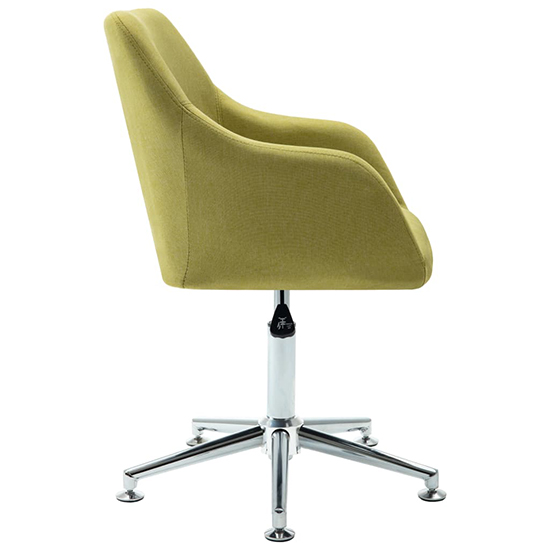 Olencia Fabric Swivel Home And Office Chair In Green_3