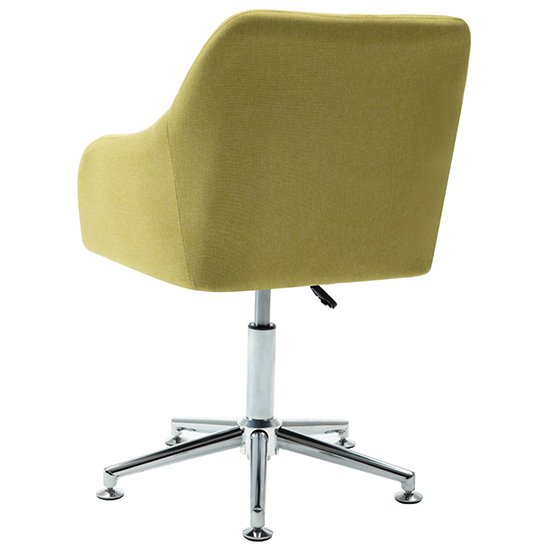 Olencia Fabric Swivel Home And Office Chair In Green_4