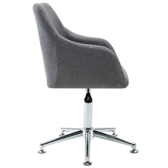 Olencia Fabric Swivel Home And Office Chair In Light Grey_2