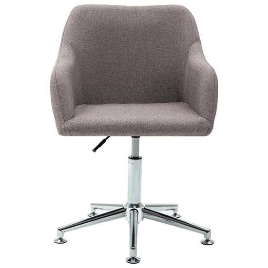 Olencia Fabric Swivel Home And Office Chair In Taupe_2