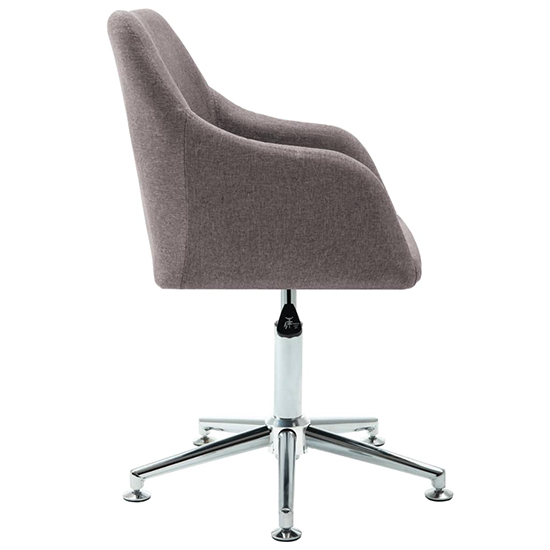 Olencia Fabric Swivel Home And Office Chair In Taupe_3