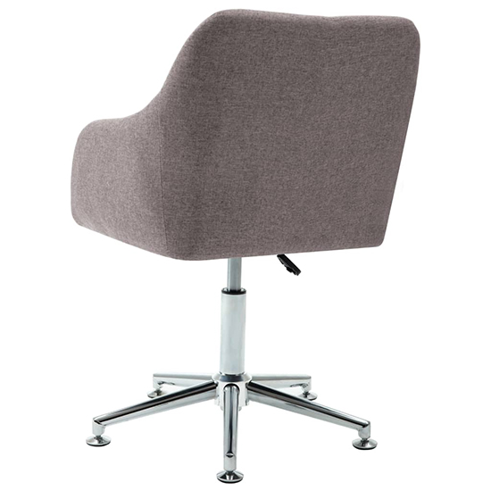 Olencia Fabric Swivel Home And Office Chair In Taupe_4