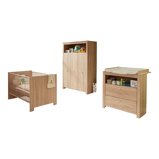 Oley Baby Room Wooden Furniture Set In Sagerau Light Oak_2