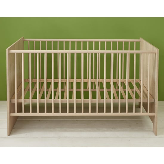 Oley Wooden Baby Cot Bed In Sagerau Light Oak_2