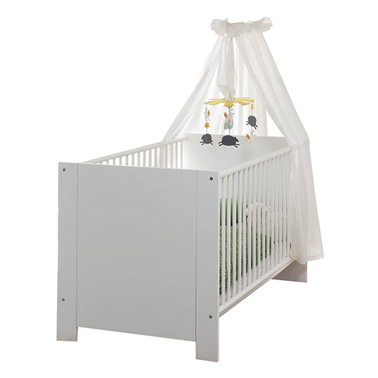 Oley Wooden Baby Cot Bed In White_2