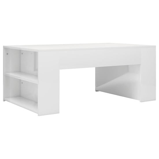 Olicia High Gloss Coffee Table With Shelves In White_3