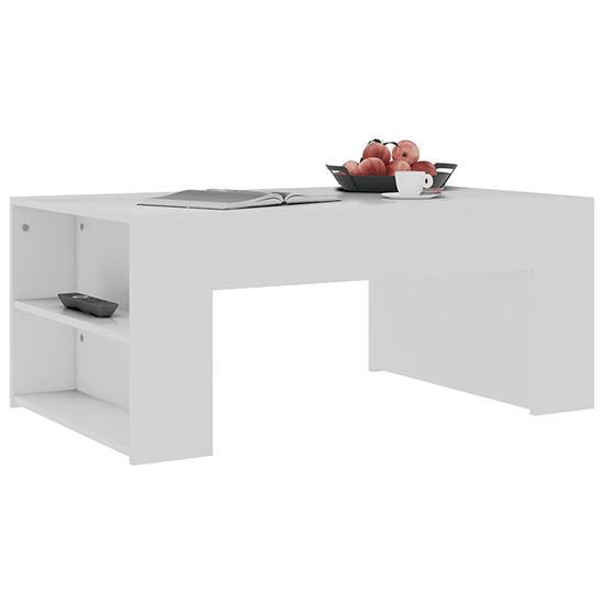 Olicia Wooden Coffee Table With Shelves In White_2