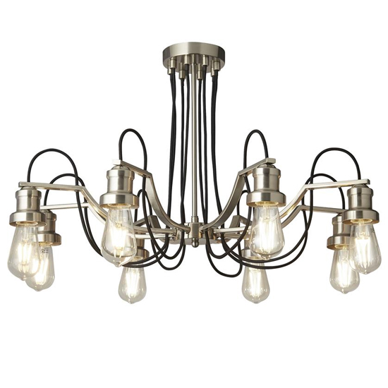 Read more about Olivia 8 lights pendant light in satin silver
