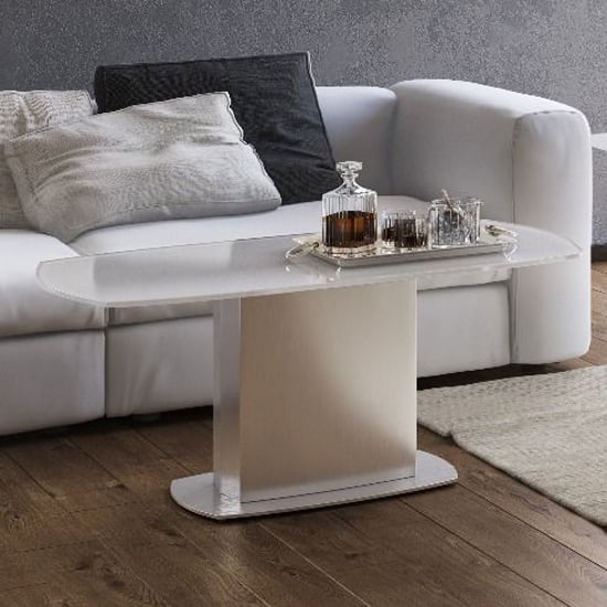 Oakmere Super White Glass Coffee Table With Steel Base_2