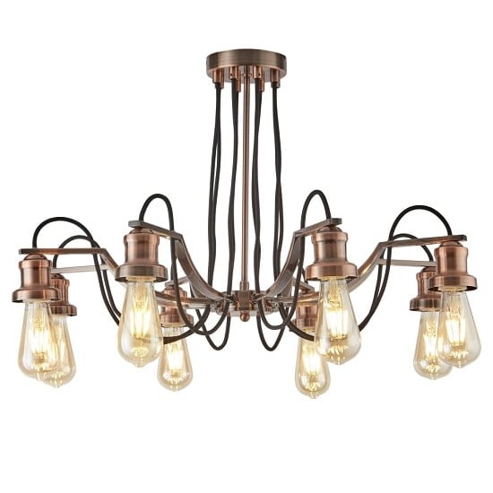 Read more about Olivia 8 light ceiling light in antique copper