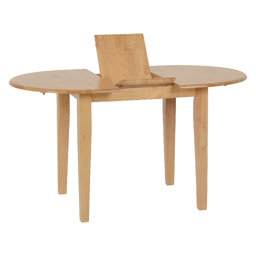 Olney Wooden Extending Dining Table With 4 Oak Chairs