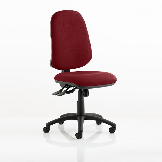 Read more about Olson home office chair in chilli with castors