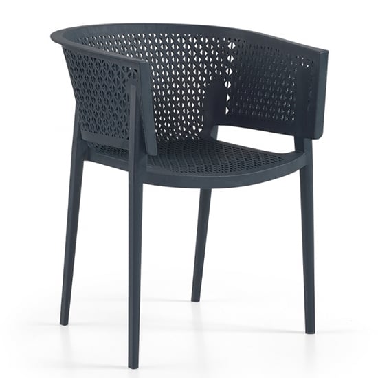Read more about Olympia polypropylene arm chair in anthracite