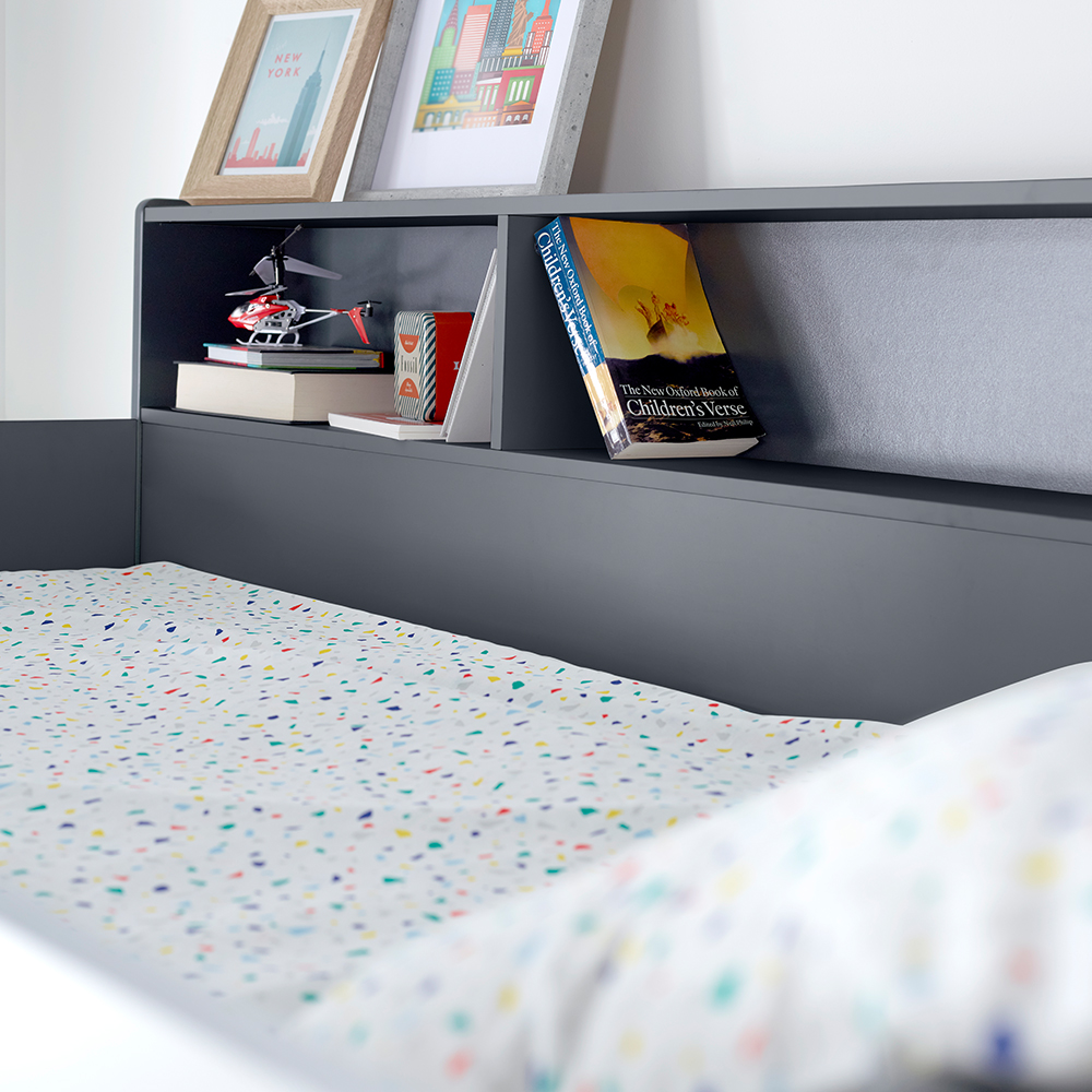 Olympia Wooden Triple Sleeper Bunk Bed In Grey