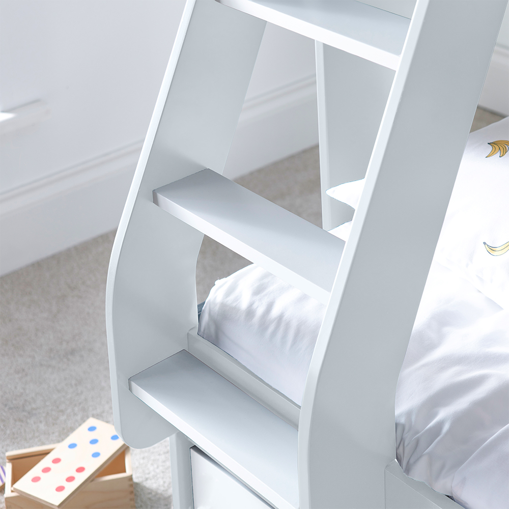 Olympia Wooden Triple Sleeper Bunk Bed In White