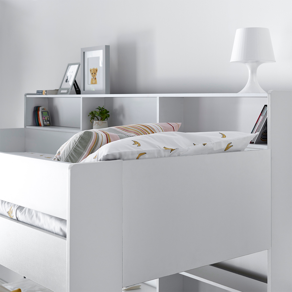 Olympia Wooden Triple Sleeper Bunk Bed In White