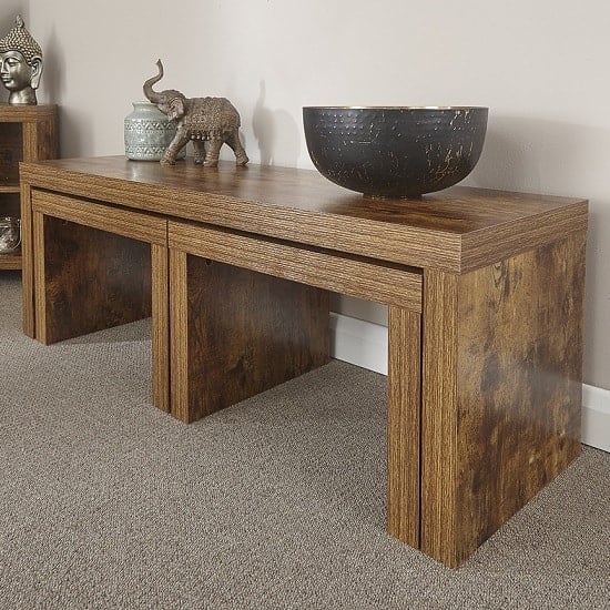 Read more about Jawcraig contemporary wooden coffee table set