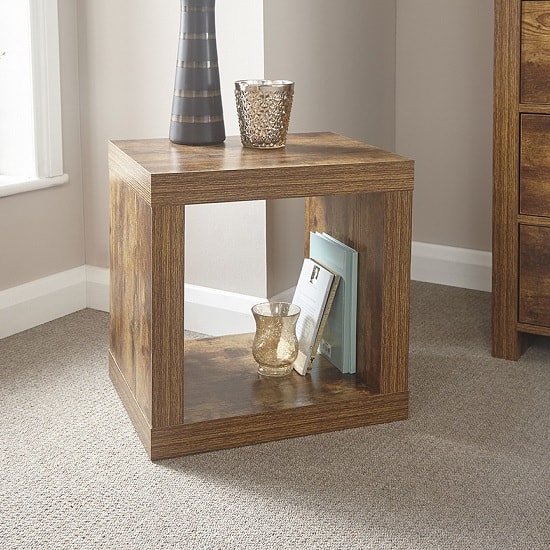 Photo of Jawcraig contemporary wooden square end table